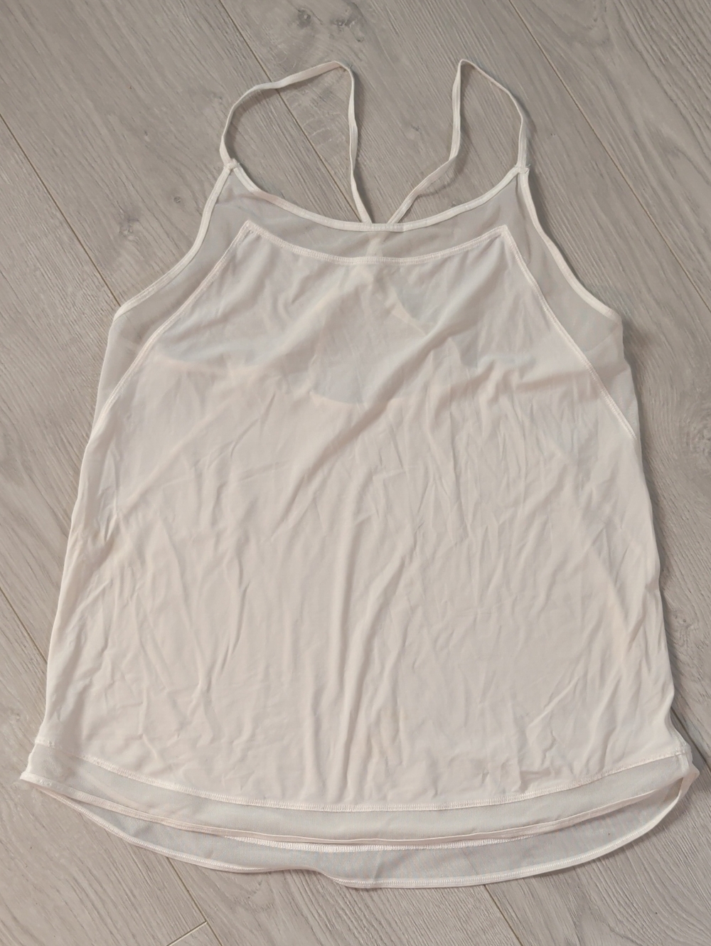 Lululemon White Strappy Tank Top